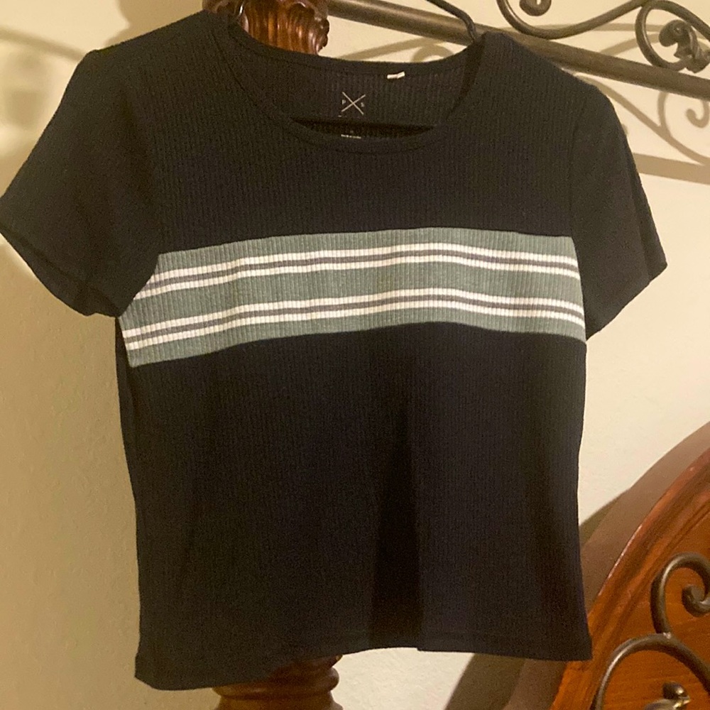 black grey and white crop, pacsun! only worn 2 times